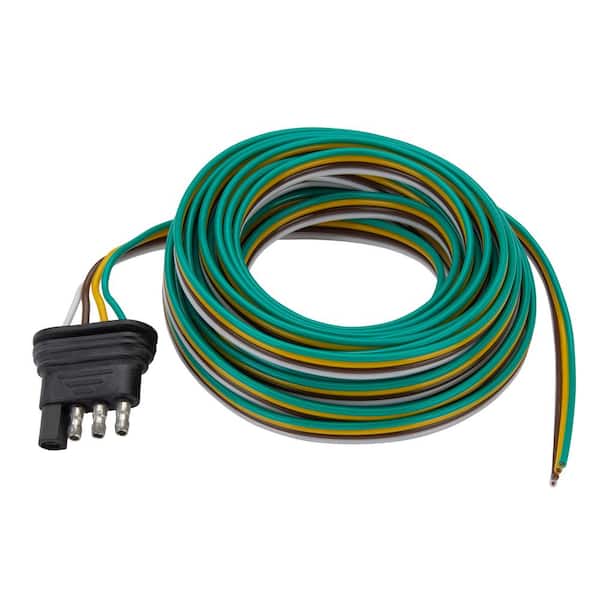 21 ft., 4-Way Flat Trailer Light Wiring Connector (1482) 21 ft., 4-Way Flat Trailer Light Wiring Connector (1482)